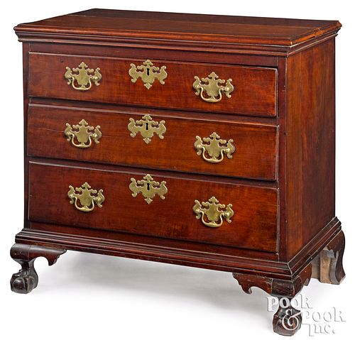 NEW YORK CHIPPENDALE CHERRY CHEST