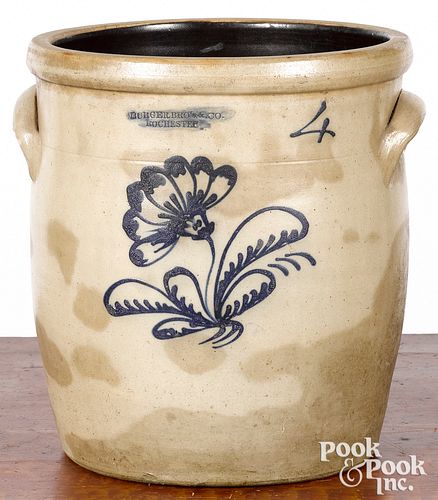 NEW YORK FOUR-GALLON STONEWARE