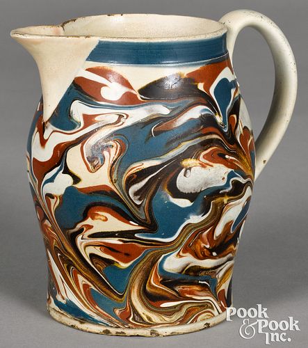 MOCHA PITCHER, WITH MARBLEIZED