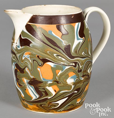 MOCHA PITCHER, WITH MARBLEIZED