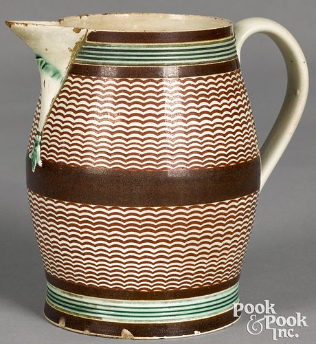 MOCHA PITCHER WITH ARCHED BROWN 31776a