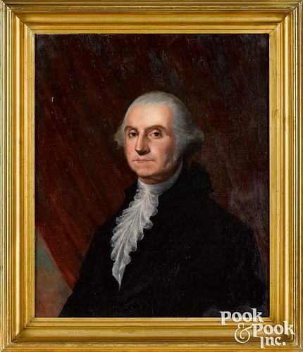 OIL ON CANVAS PORTRAIT OF GEORGE 3177a4