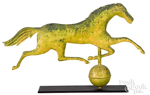 SWELL BODIED RUNNING HORSE WEATHERVANE,