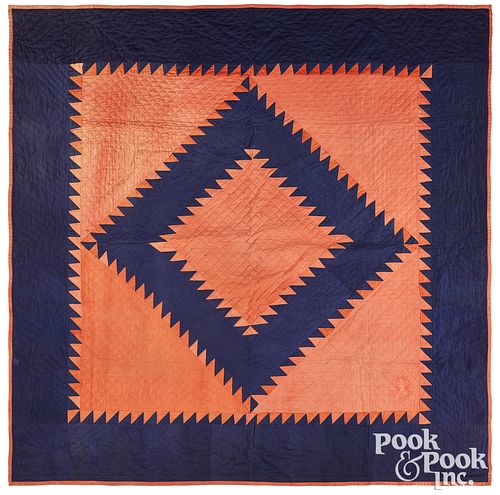 SAWTOOTH DIAMOND IN SQUARE QUILT,