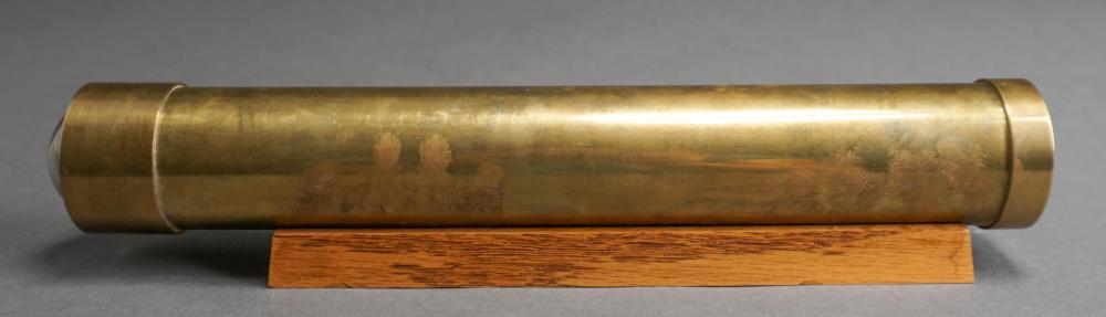 DOUBLE VIEW POLISHED BRASS KALEIDOSCOPE 3179fa