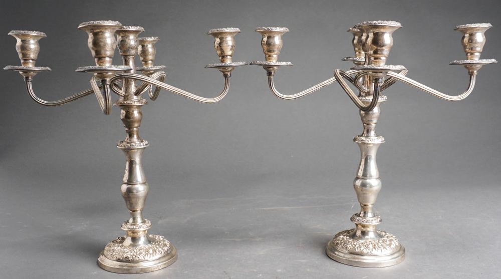 PAIR OF S. KIRK & SON REPOUSSE BANDED