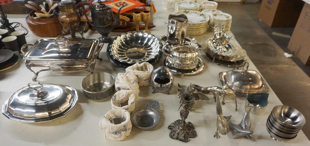 GROUP OF ASSORTED SILVERPLATE AND 317a32