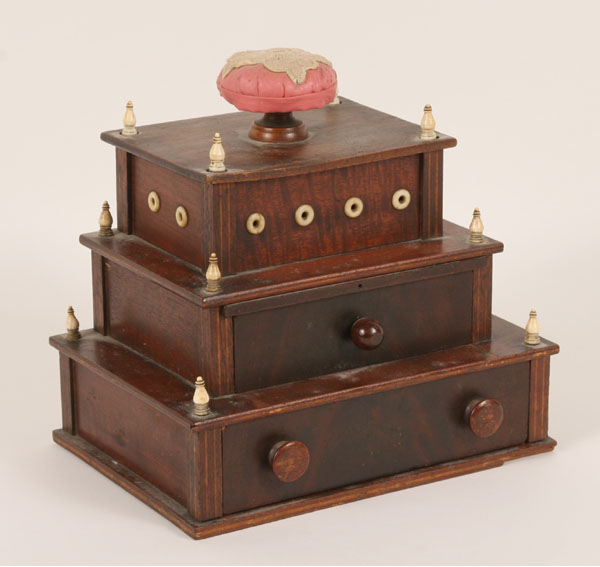 19th century three tiered wooden 4f29f