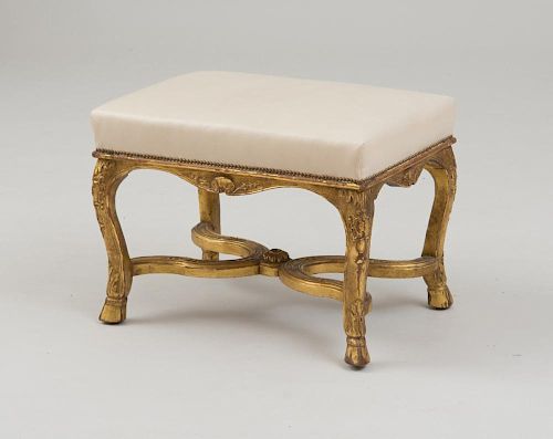 LOUIS XV GILTWOOD TABOURETUpholstered