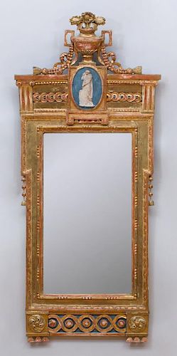 SWEDISH NEOCLASSICAL GILTWOOD MIRROR45 317aac