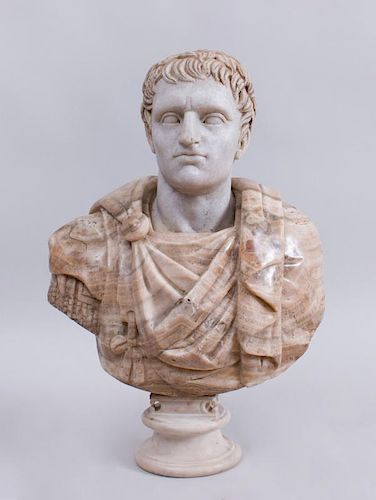 ITALIAN CARVED MARBLE BUST OF AN 317ac6