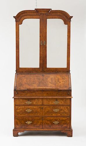 QUEEN ANNE WALNUT SLANT-FRONT SECRETARY