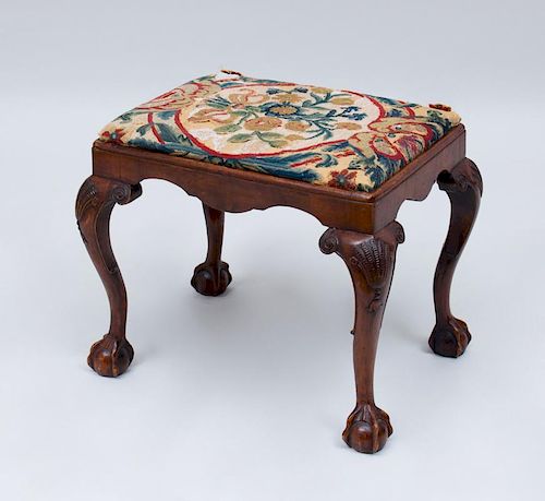 GEORGE III STYLE CARVED BEECH AND