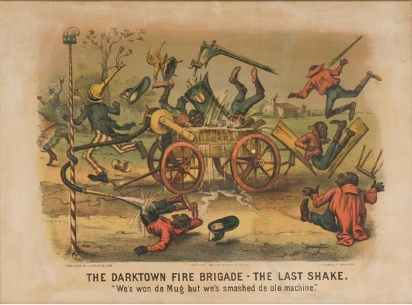 Currier & Ives The Darktown Fire Brigade-The