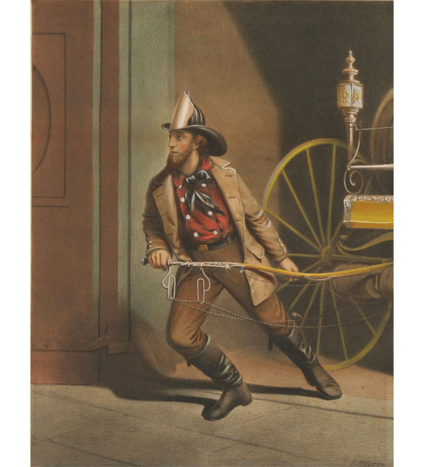 Currier Ives The American Fireman Always 4f2be