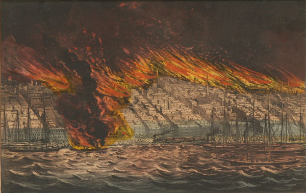 Currier & Ives The Burning of Chicago