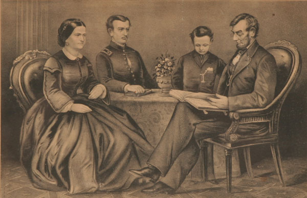 Currier Ives The Lincoln Family  4f2c2