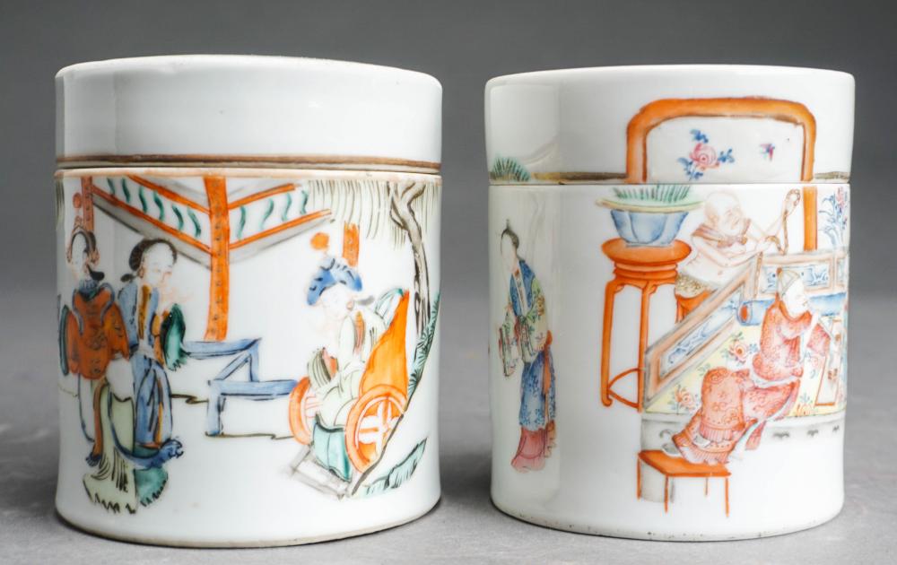 TWO CHINESE FAMILLE ROSE PORCELAIN