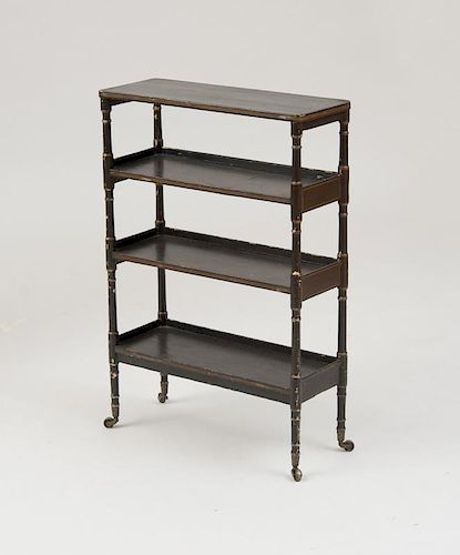 ENGLISH EBONIZED FOUR-TIERED ÉTAGÈRE35