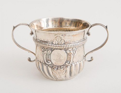 EARLY GEORGE II CRESTED SILVER