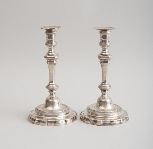 PAIR OF R GENCE SILVER CANDLESTICKSThree 317c18