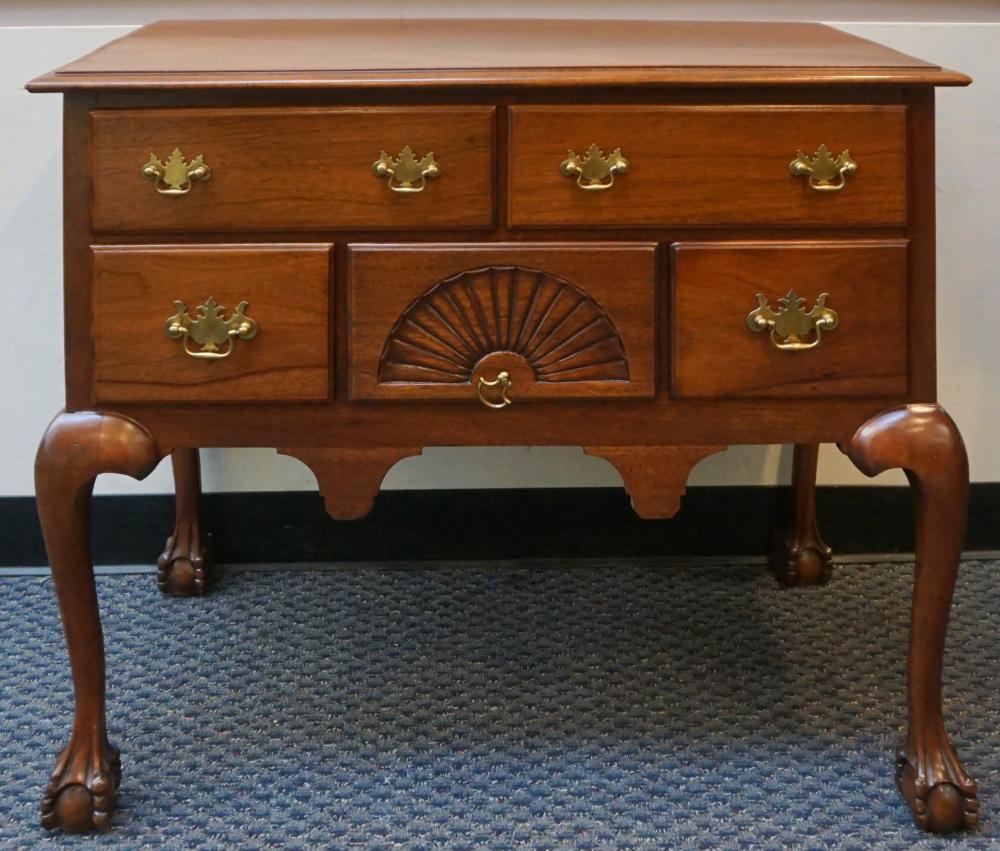 CHIPPENDALE STYLE WALNUT LOWBOY  317c4a