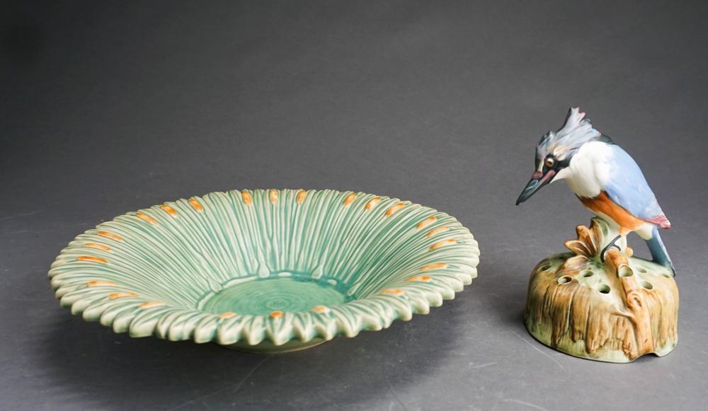 WELLER POTTERY BIRD IN THE REED 317c73
