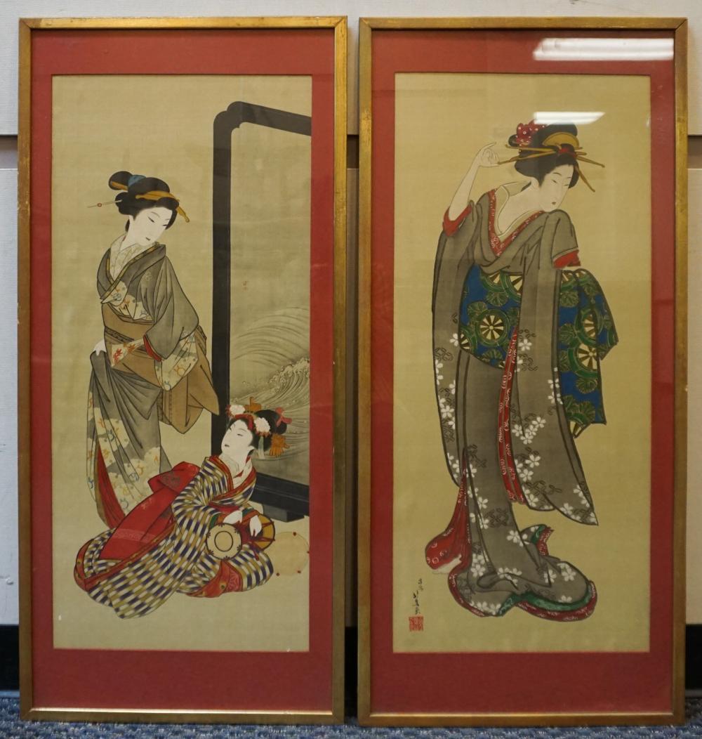 JAPANESE SCHOOL, TWO PRINTS OF