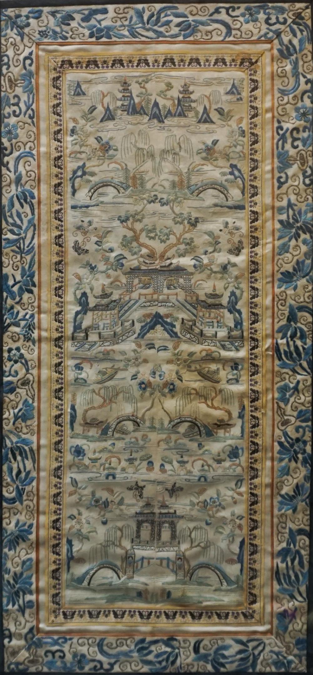 CHINESE FRAMED SILK EMBROIDERY  317ce9