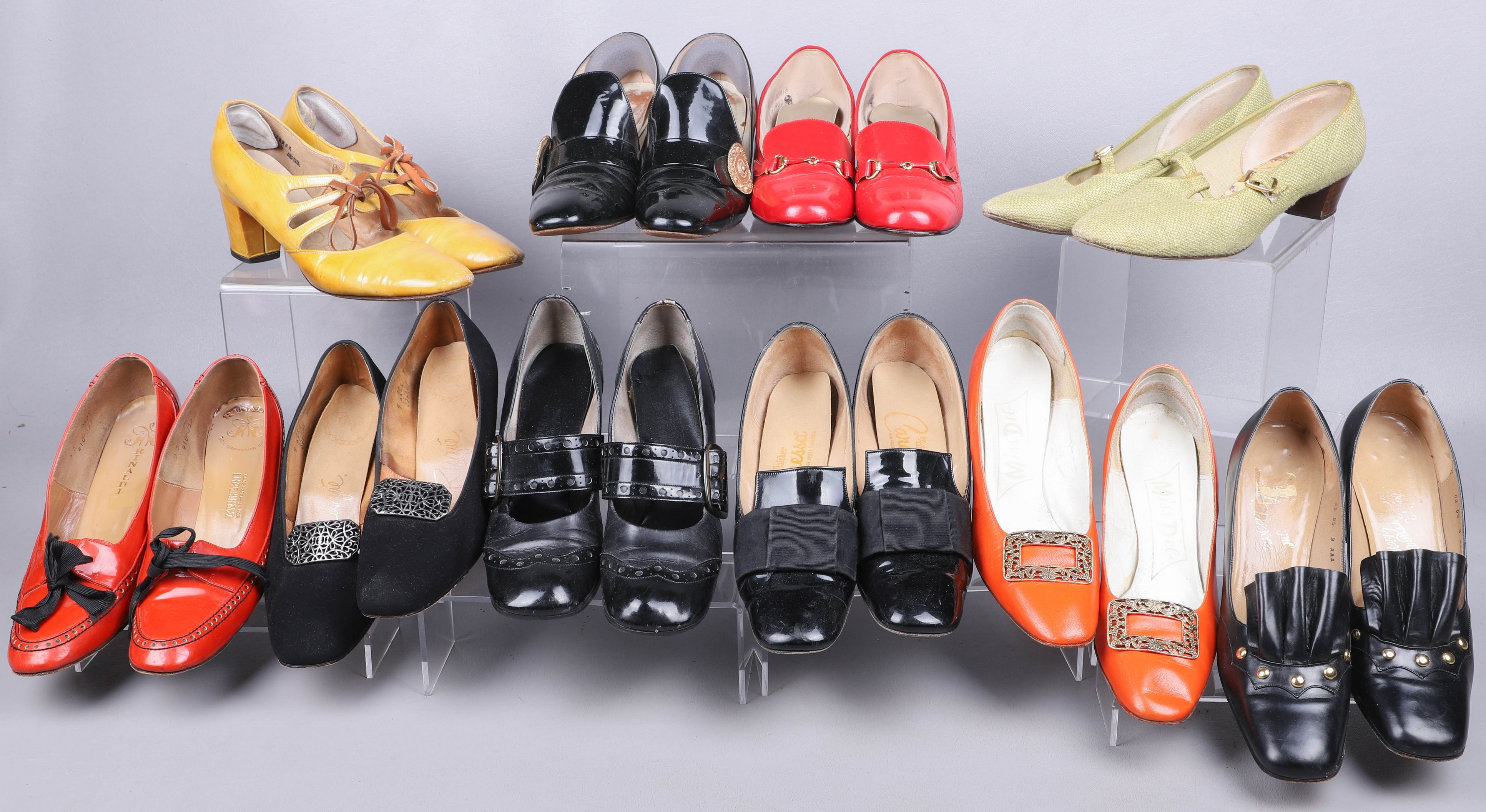  10 Pairs 60 s and 70 s heels 317d3d