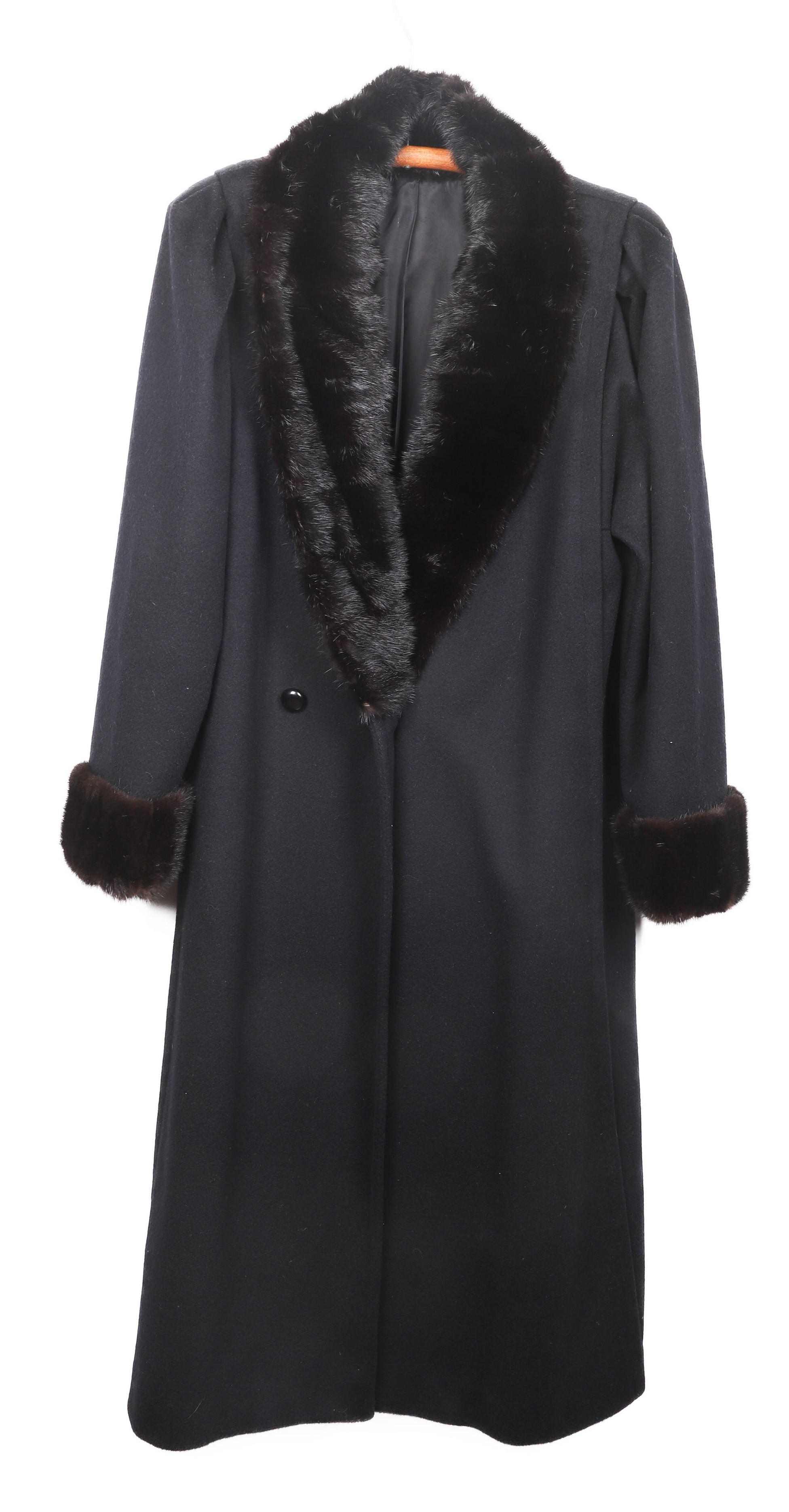 Vintage black ladies coat with