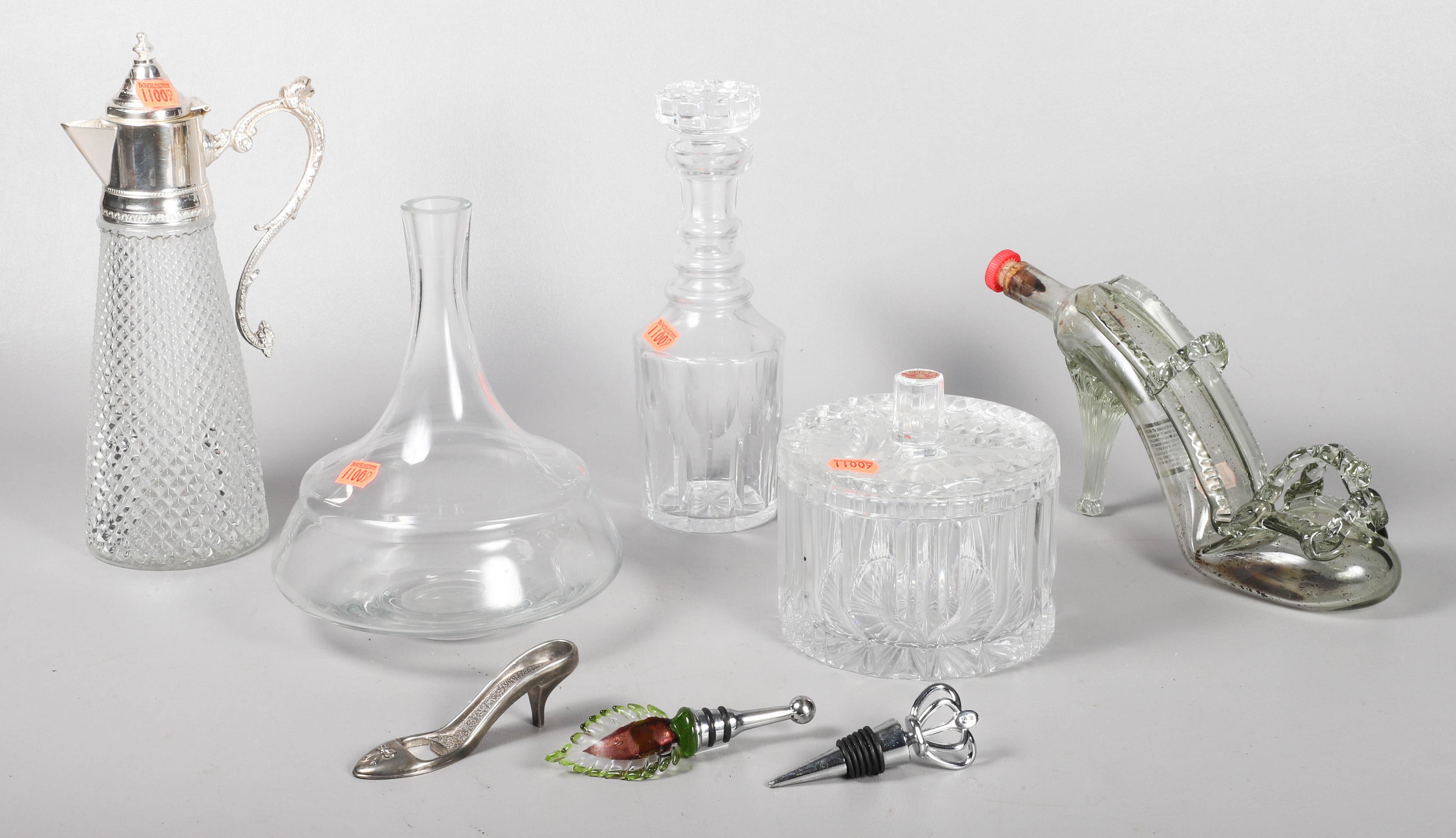 Glass decanter grouping to include 317d63