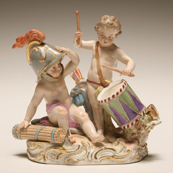 Meissen porcelain figural group