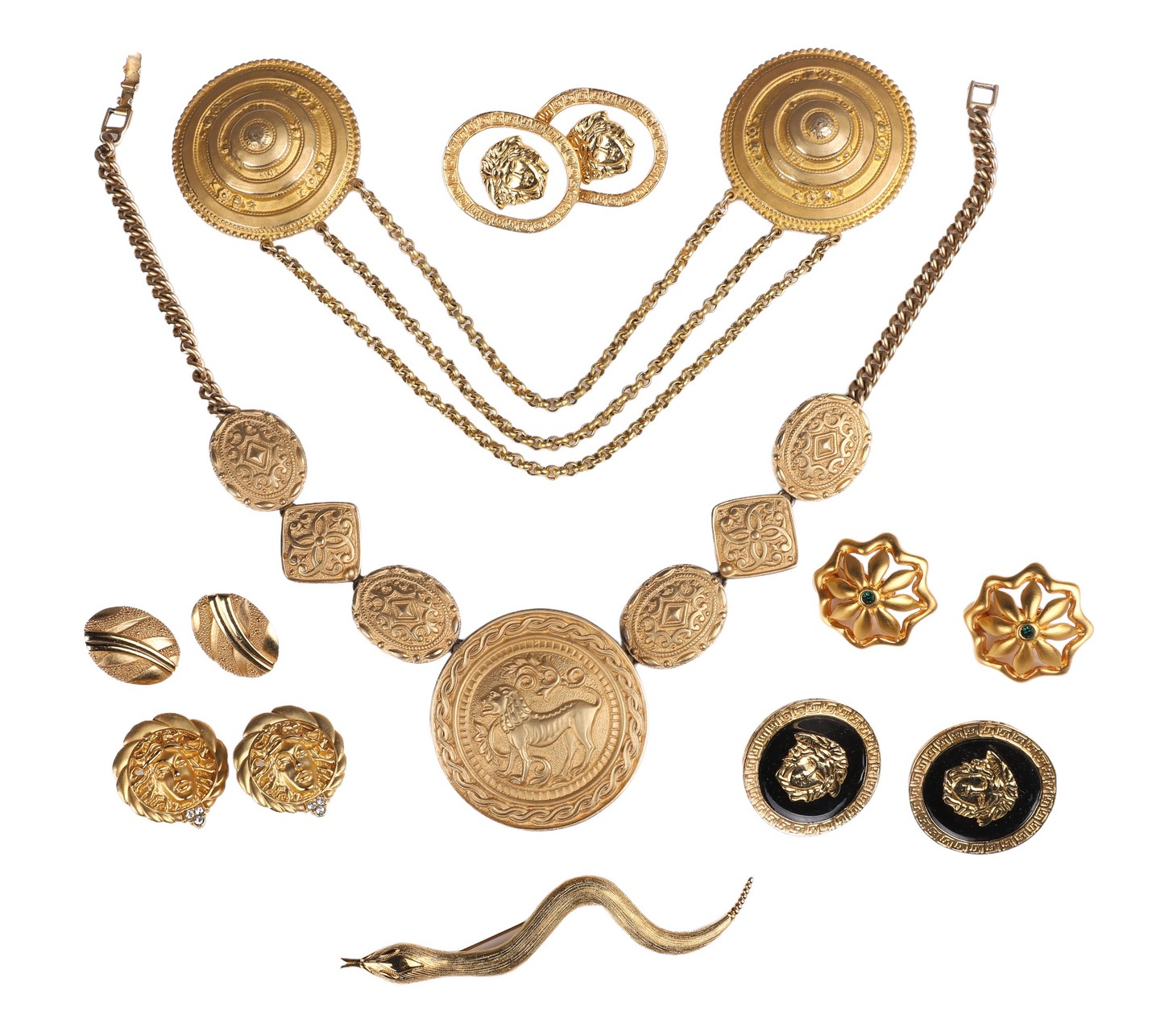 Roman style vintage costume jewelry