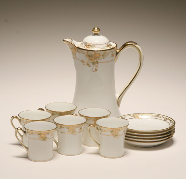 Nippon hand painted and gilt porcelain 4f300