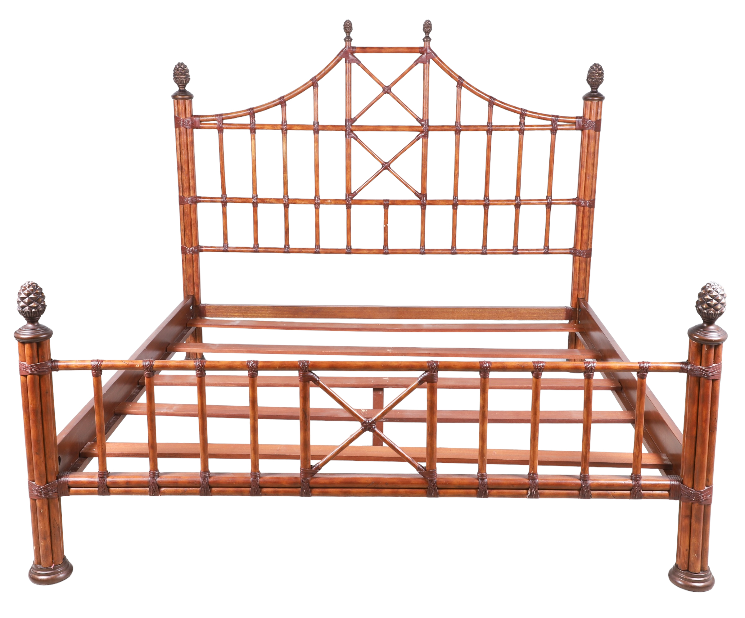 Contemporary bamboo form king size bed,