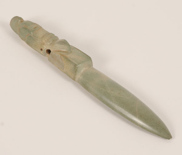 Pre-Columbian string-cut jadeite