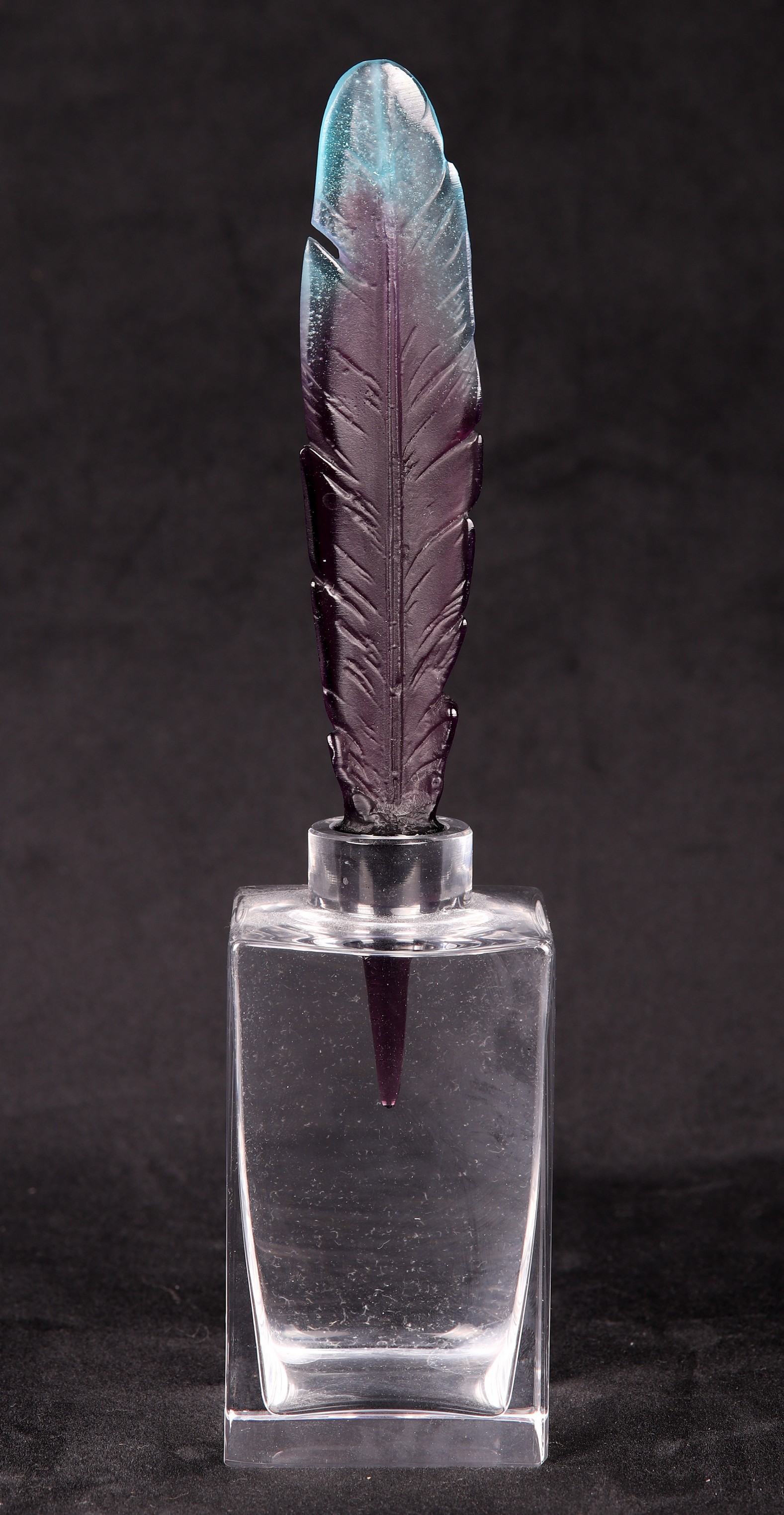 Daum Pate de Verre Feather Stoppered 317e9e