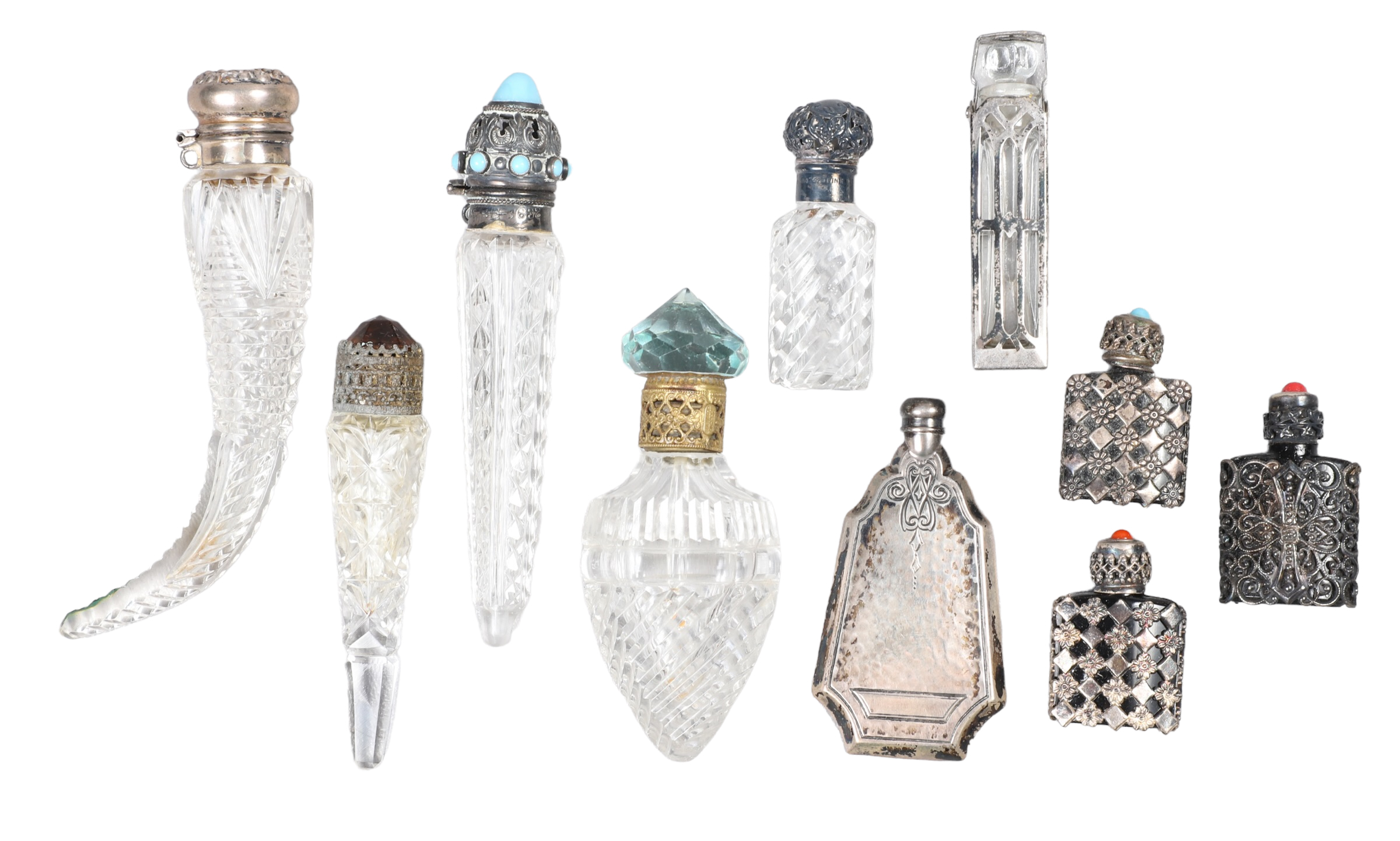 (10) Miniature scent bottles to