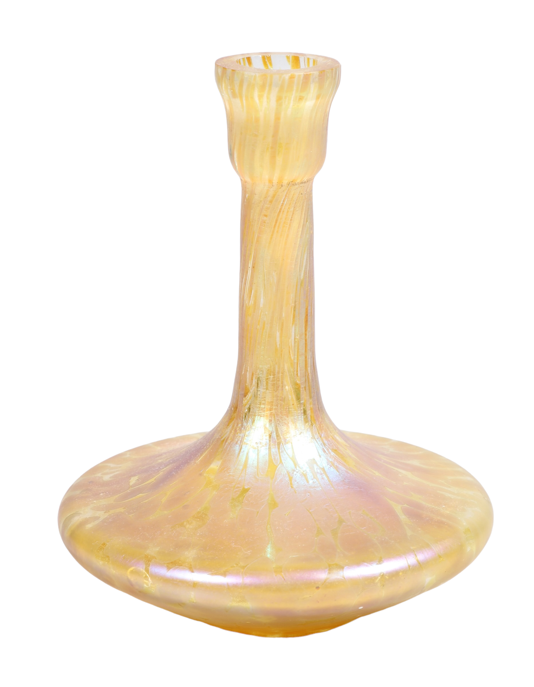 Loetz type oil spot vase 5 5 8 H  317ebb