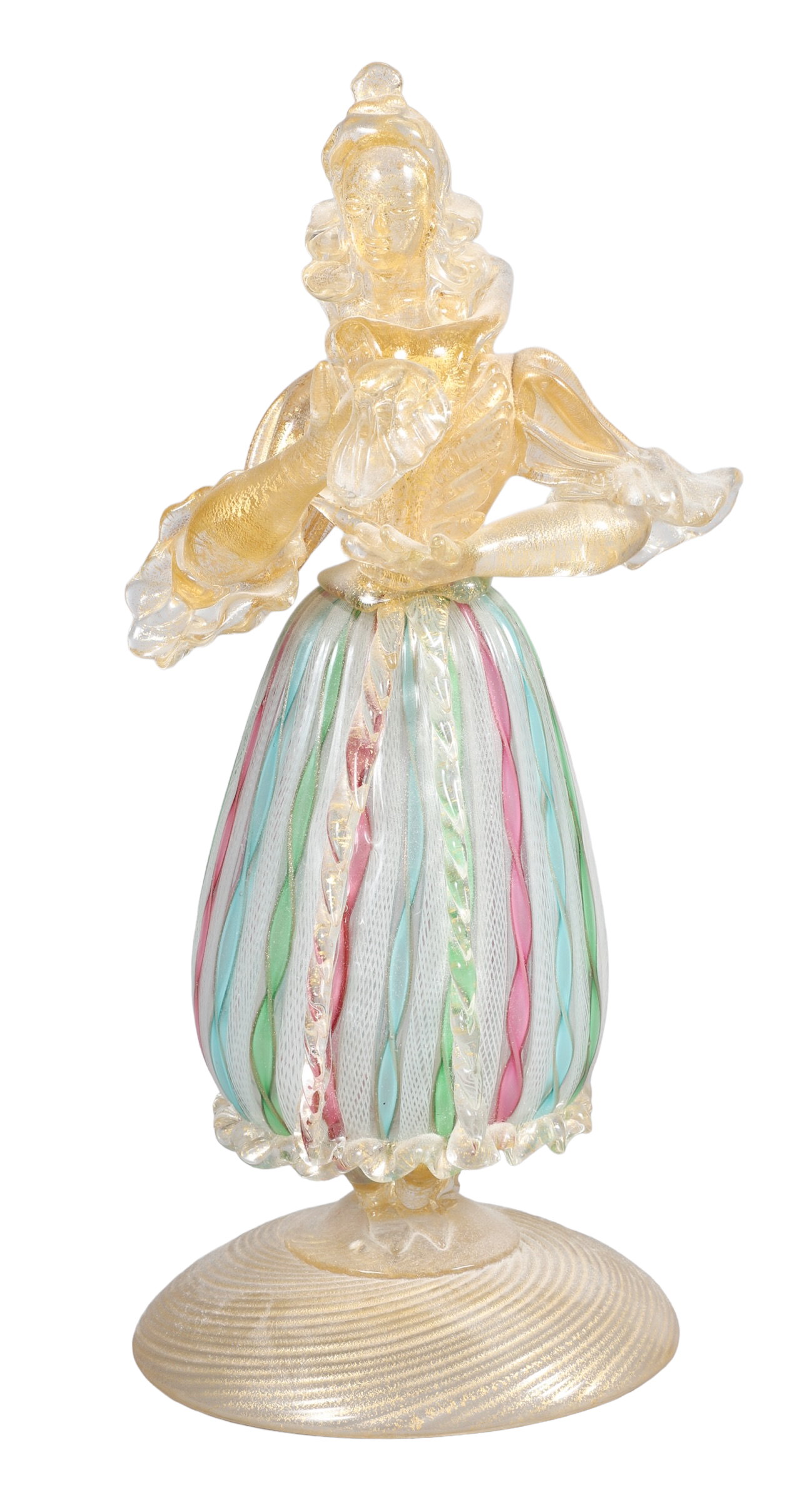 Murano Glass Sculpture of a Woman 317ec1