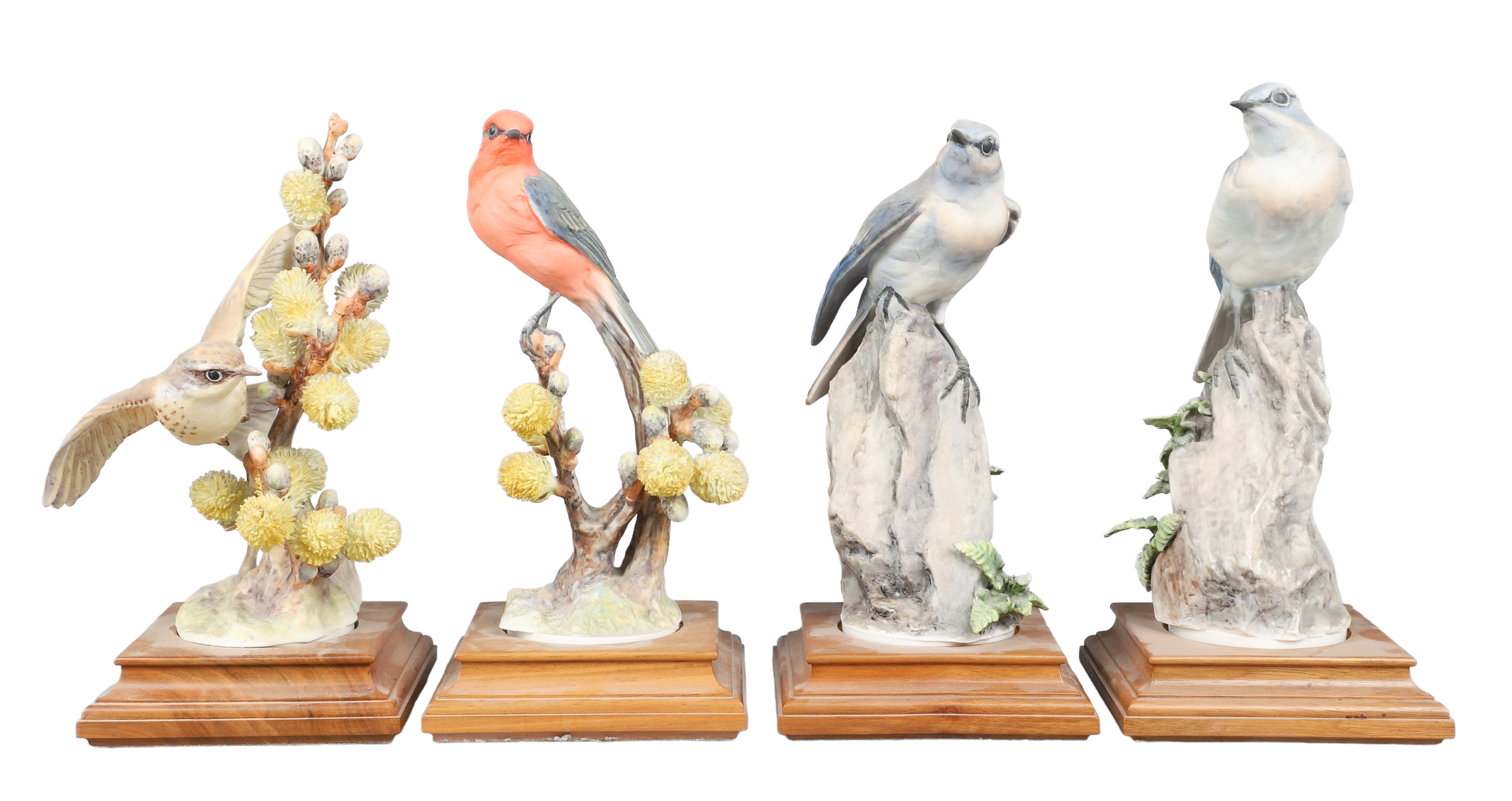  4 Royal Worcester porcelain bird 317ee8