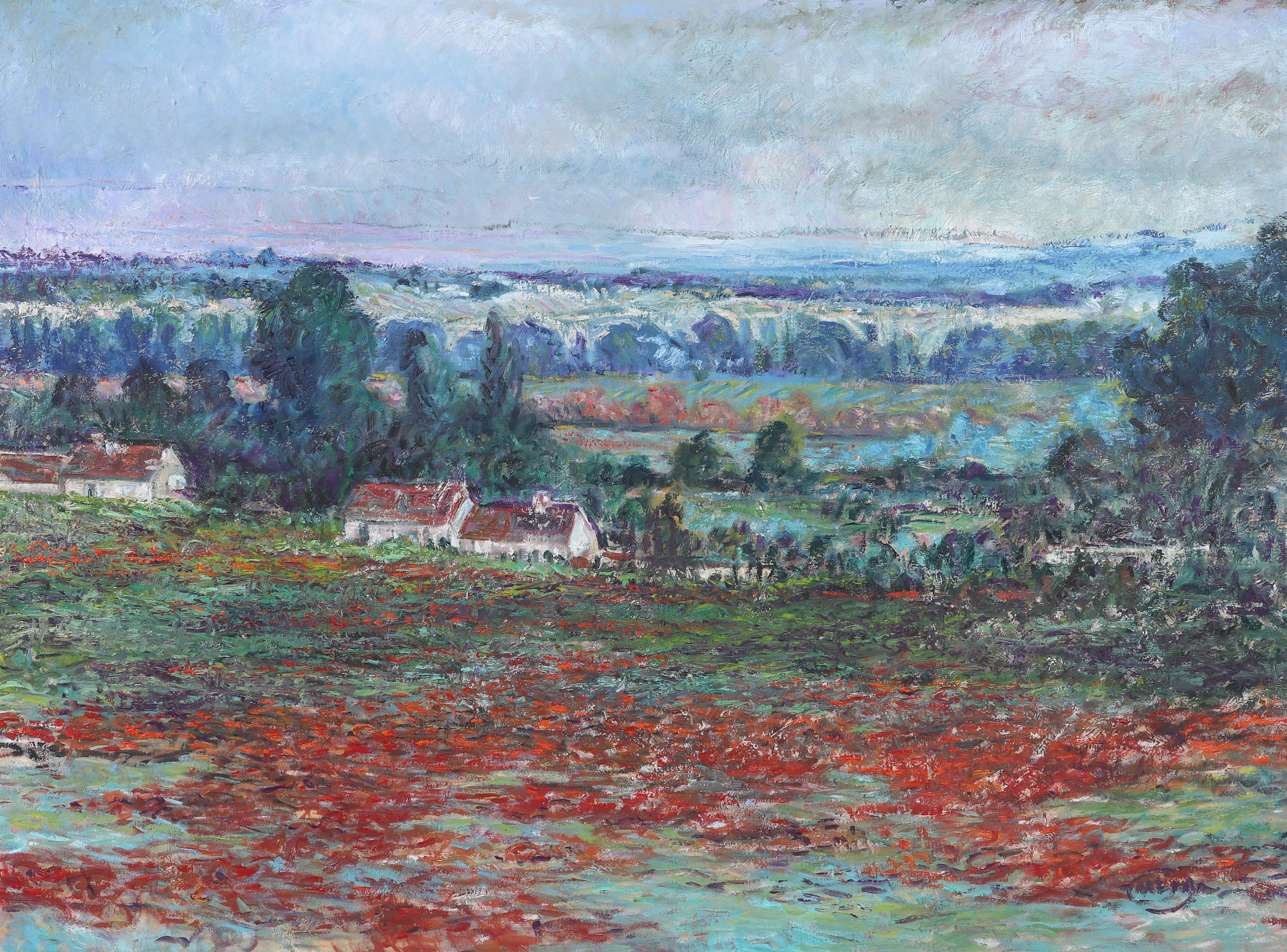 Large European Impressionist Landscape  317f08