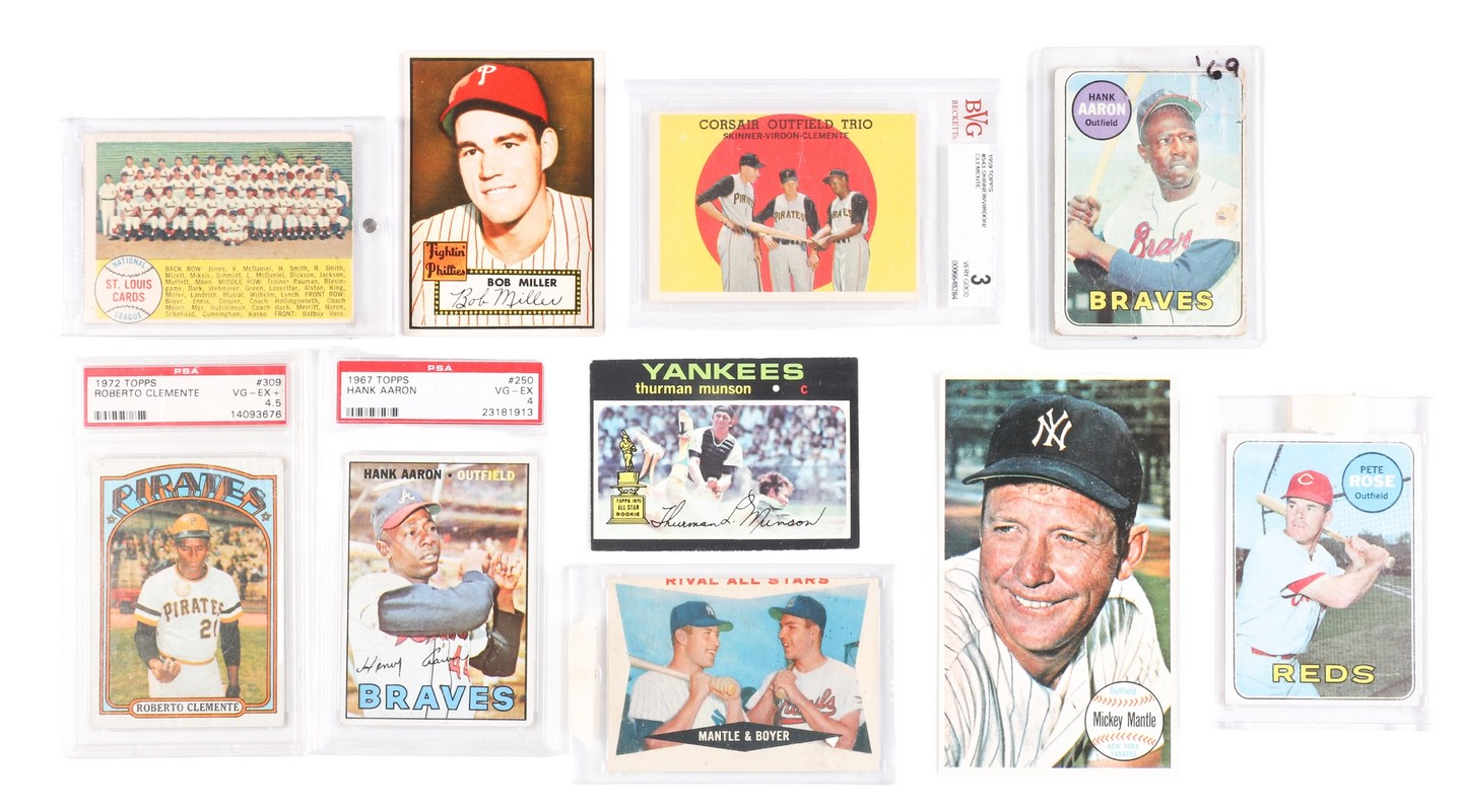 Baseball Card Lot 1950's-70's most
