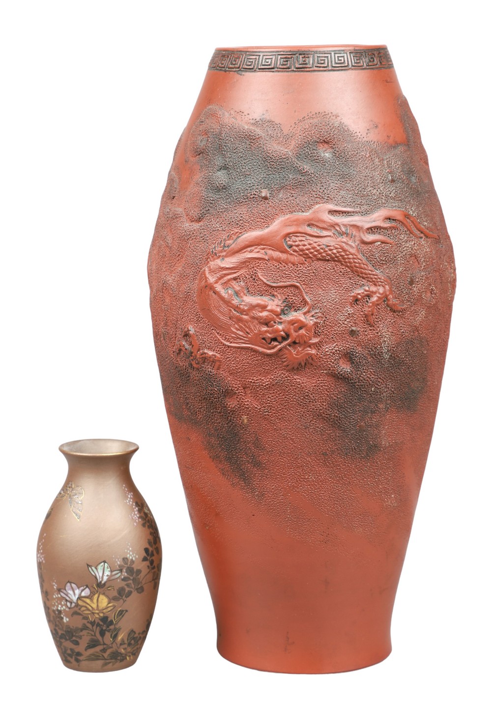  2 Asian terracotta vases c o 317f6d