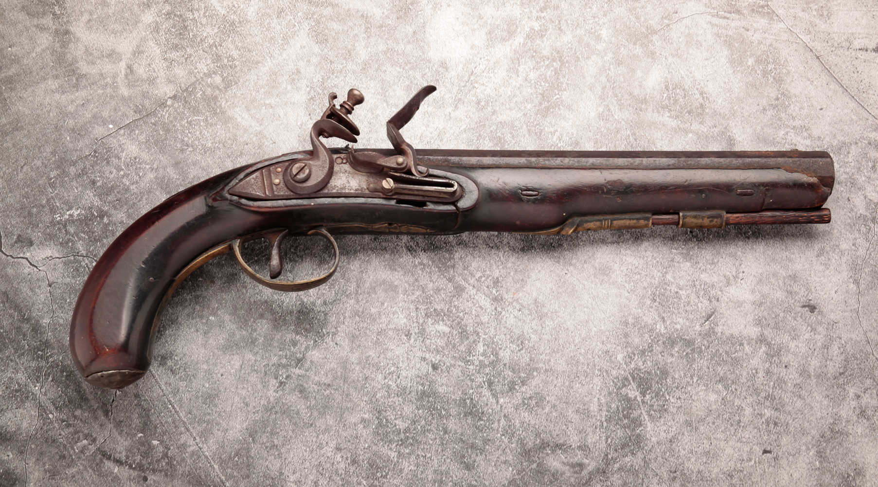 UNMARKED FLINTLOCK PISTOL WITH 31a741