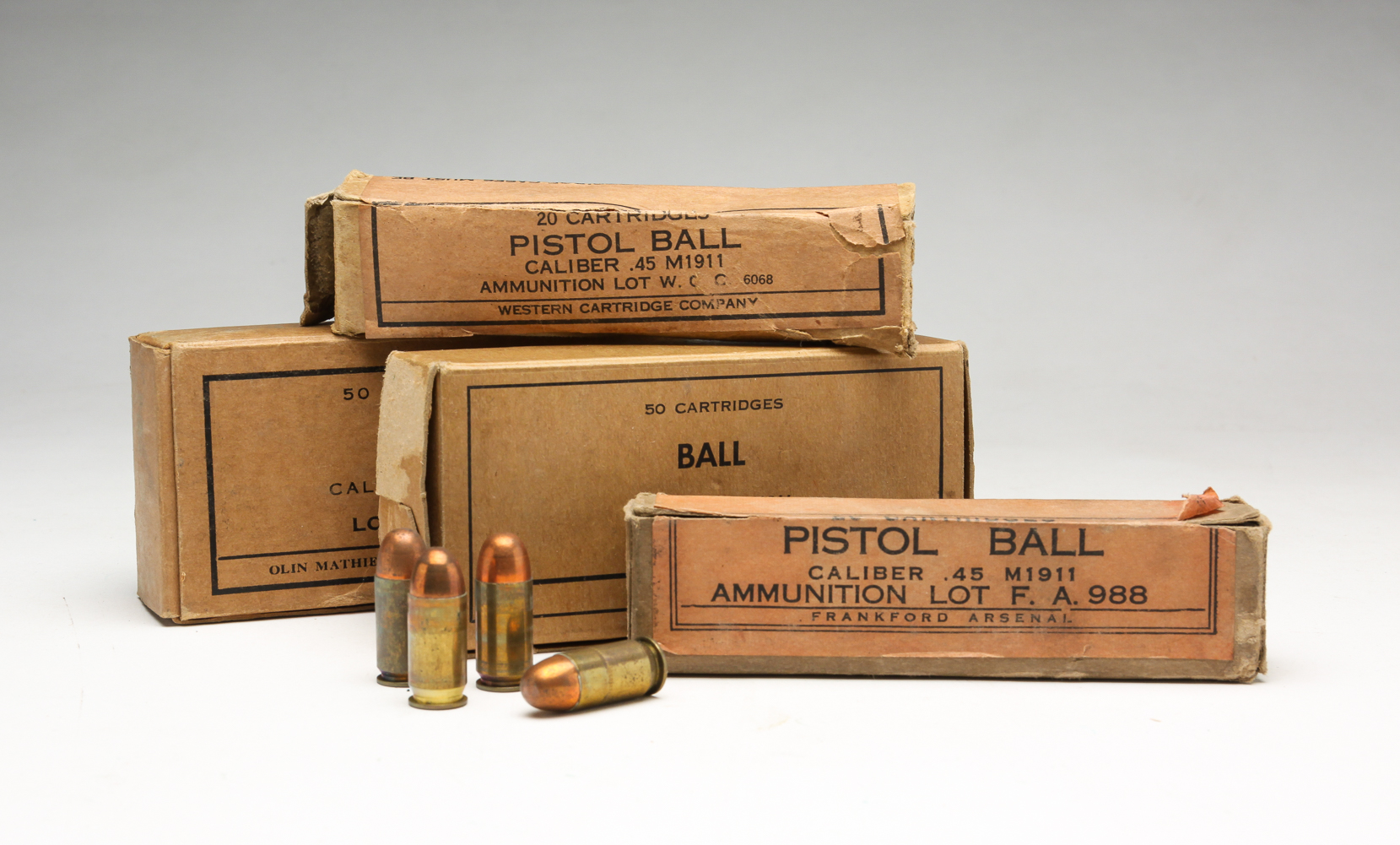 GROUP OF 126 .45 CALIBER M1911 AMMUNITION