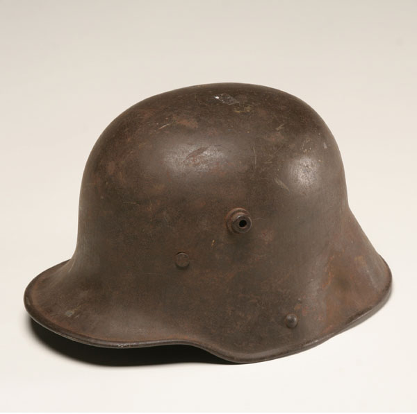 WWI metal infantry helmet intact 4f72a