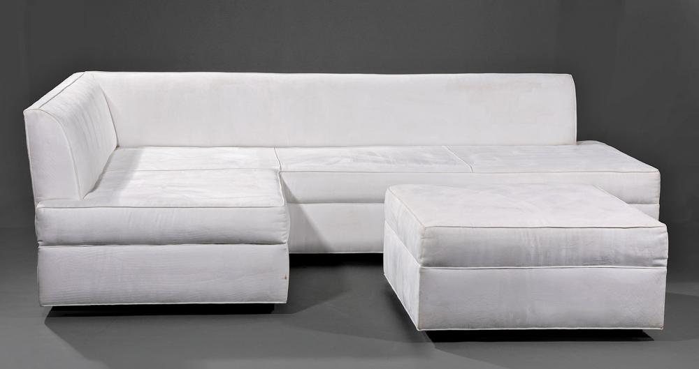L-SHAPED SOFA & OTTOMAN BY LEE