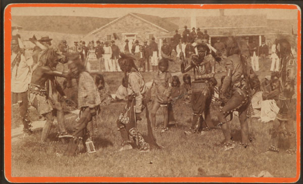 CDV depicting members of the Shoshone
